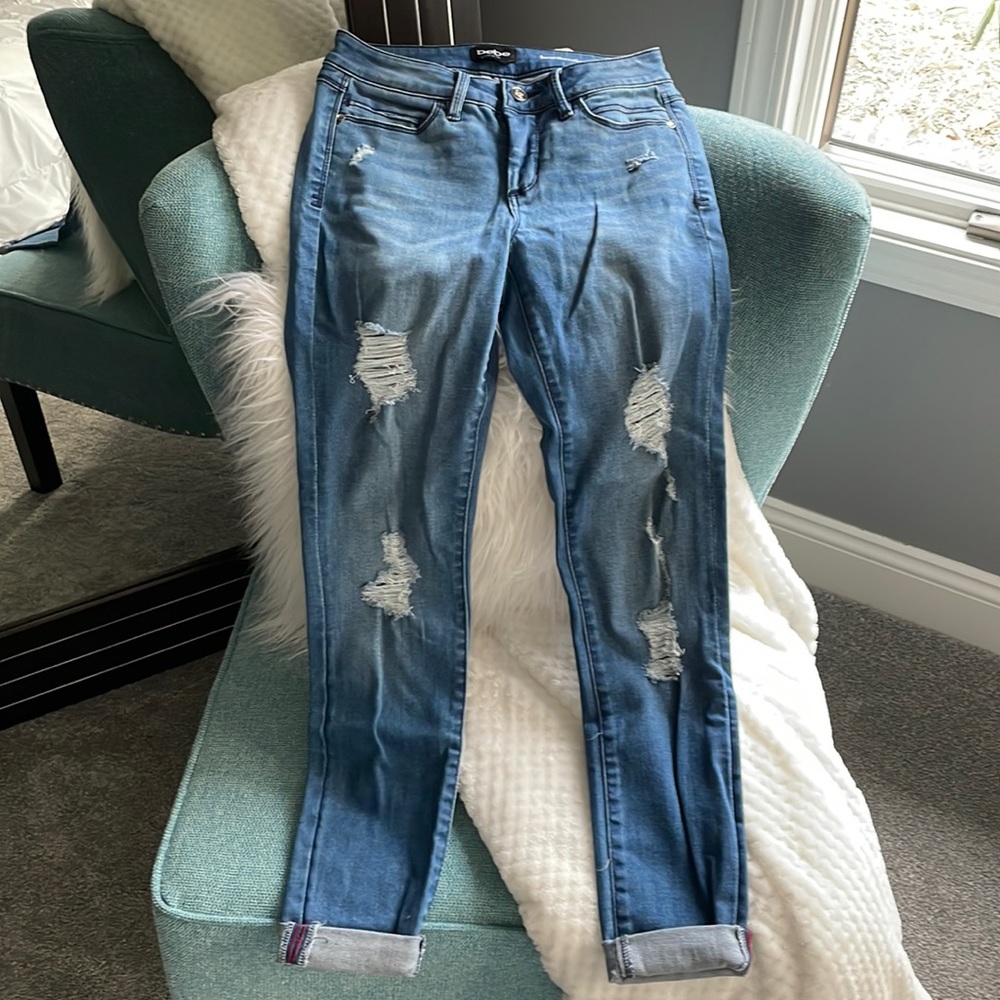 Bebe Distressed Skinny Jeans 👖